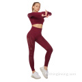 Mga Long Sleeve Tops at High Waist Leggings